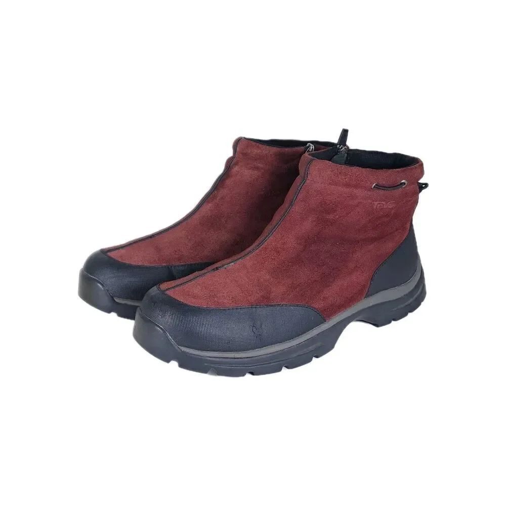 Teva women's US11 burgundy Suede Side zip Waterproof Outdoor Ankle BootS
